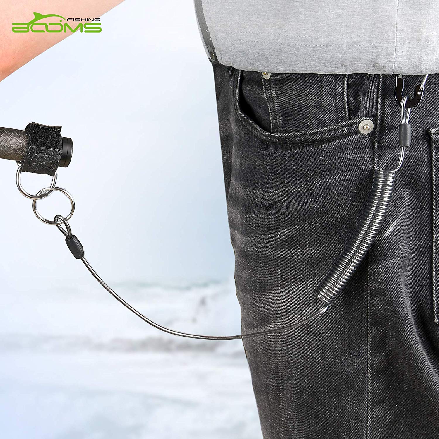 coiled fishing net T01 Coiled Lanyards for Fishing Rods and Fly Fishing Nets – Booms Fishing  Official