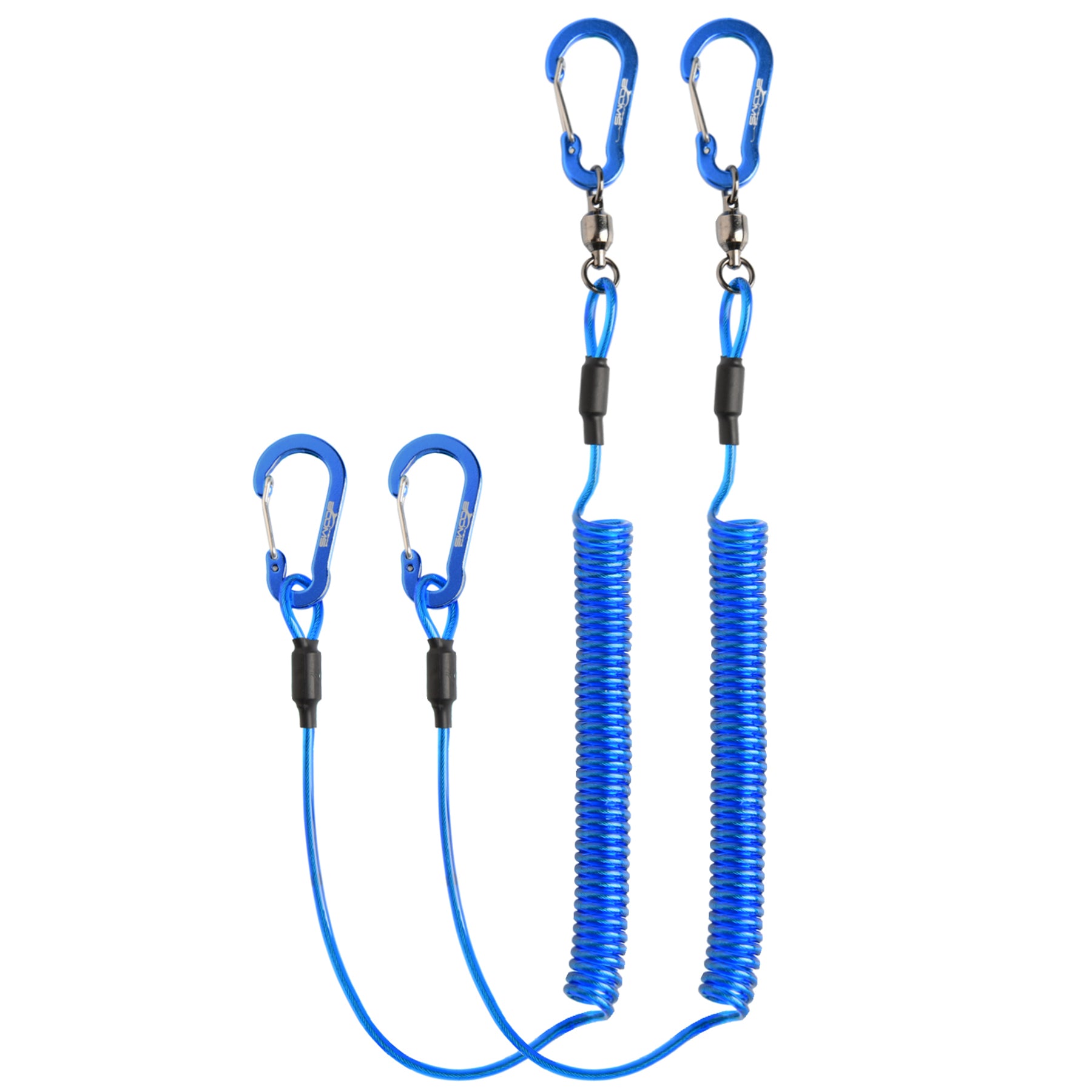 Booms Fishing T02 2M Heavy Duty Fishing Lanyard for Boating Ropes with  Camping Carabiner Secure Lock Fishing Tools Accessories