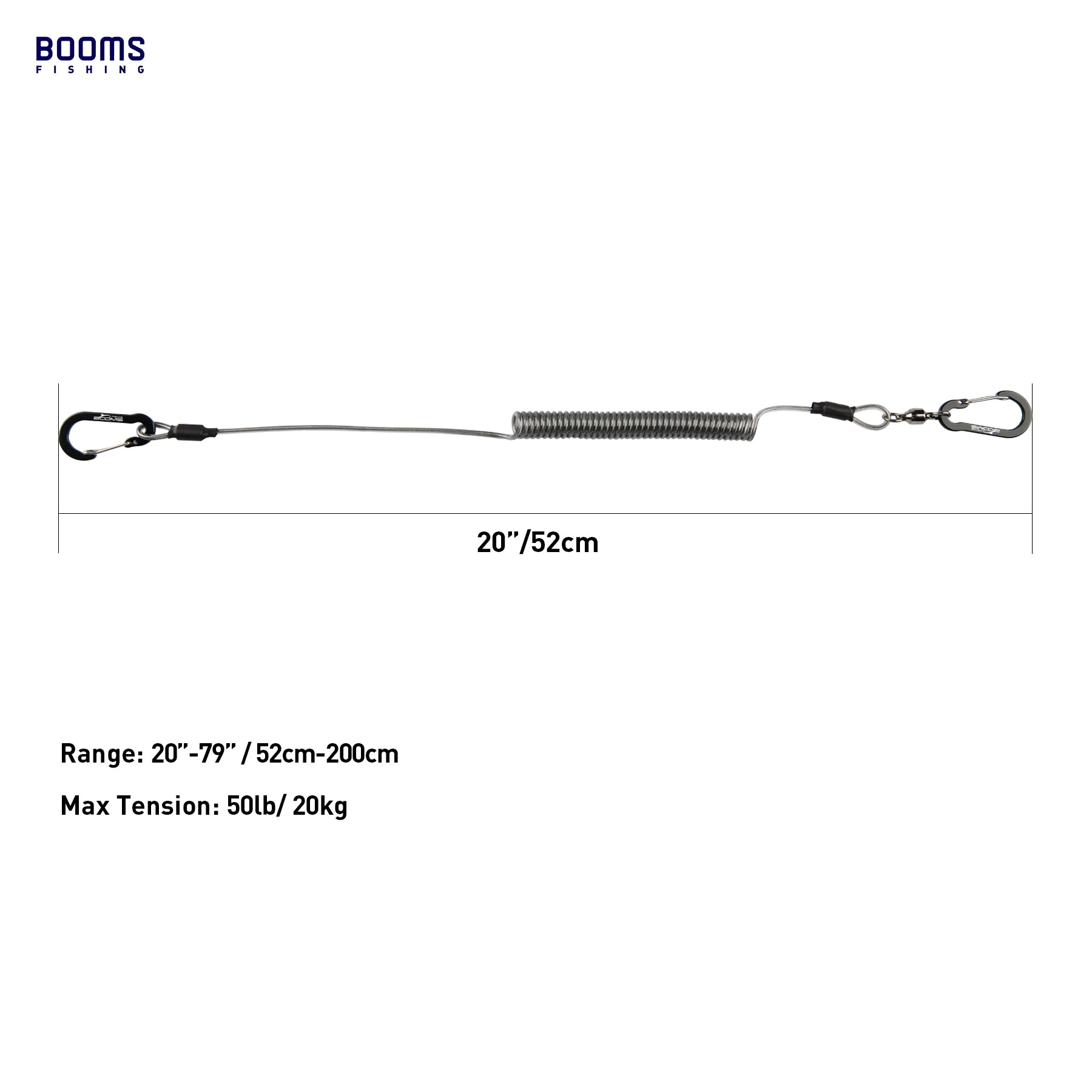 Booms Fishing T02 Heavy Duty Fishing Lanyard for Fishing Tools