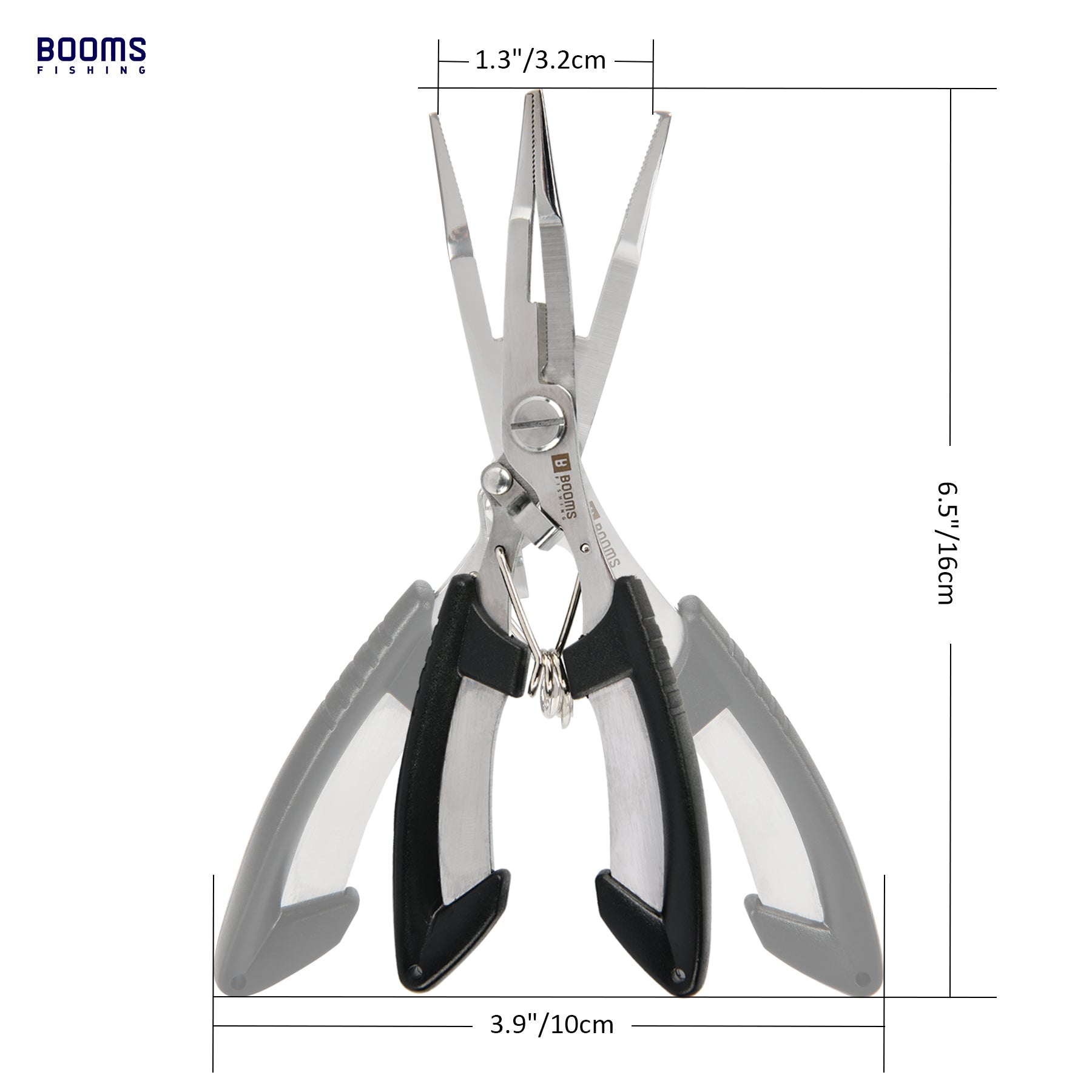 Booms Fishing X1 Aluminum Fishing Pliers Saltwater, Surf Fishing Tackle  Kit, Fishing Multitool Hook Remover Braided Fishing Line Cutting and Split
