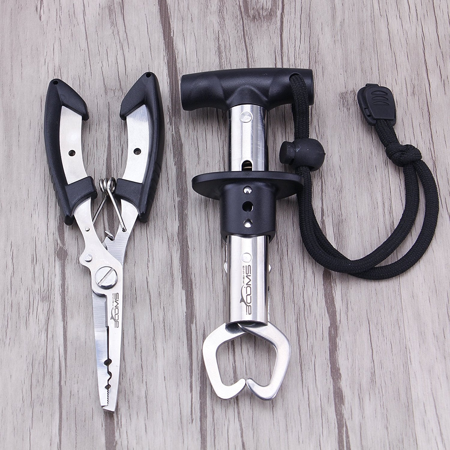 Booms Fishing TK1U Lot de 4 outils de pêche avec pince à bec aiguille pour la