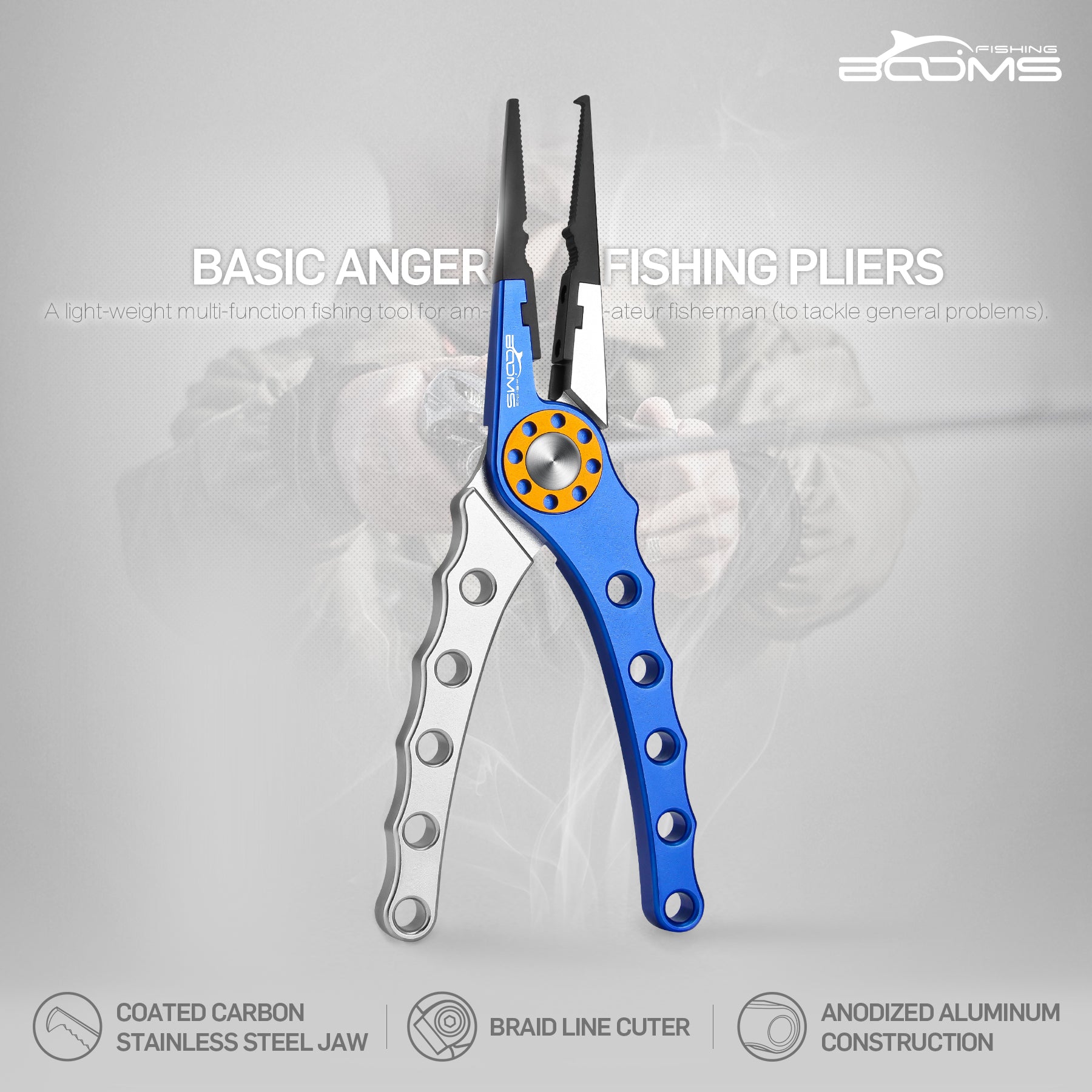 X01 Aluminum Fishing Pliers with Lanyard and Sheath – Booms