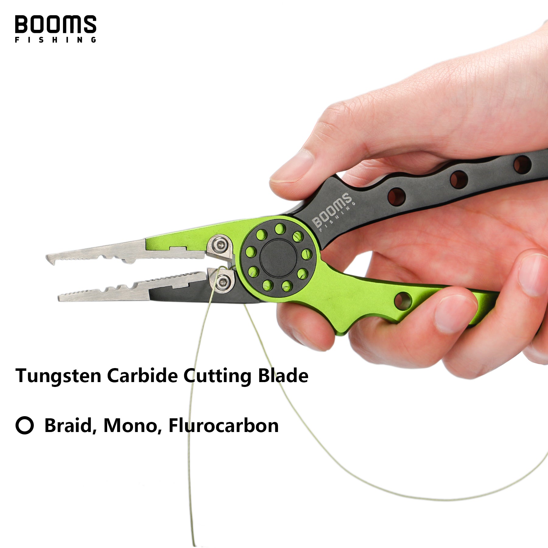 Booms Fishing X12 Aluminum Fishing Pliers Saltwater Split Ring