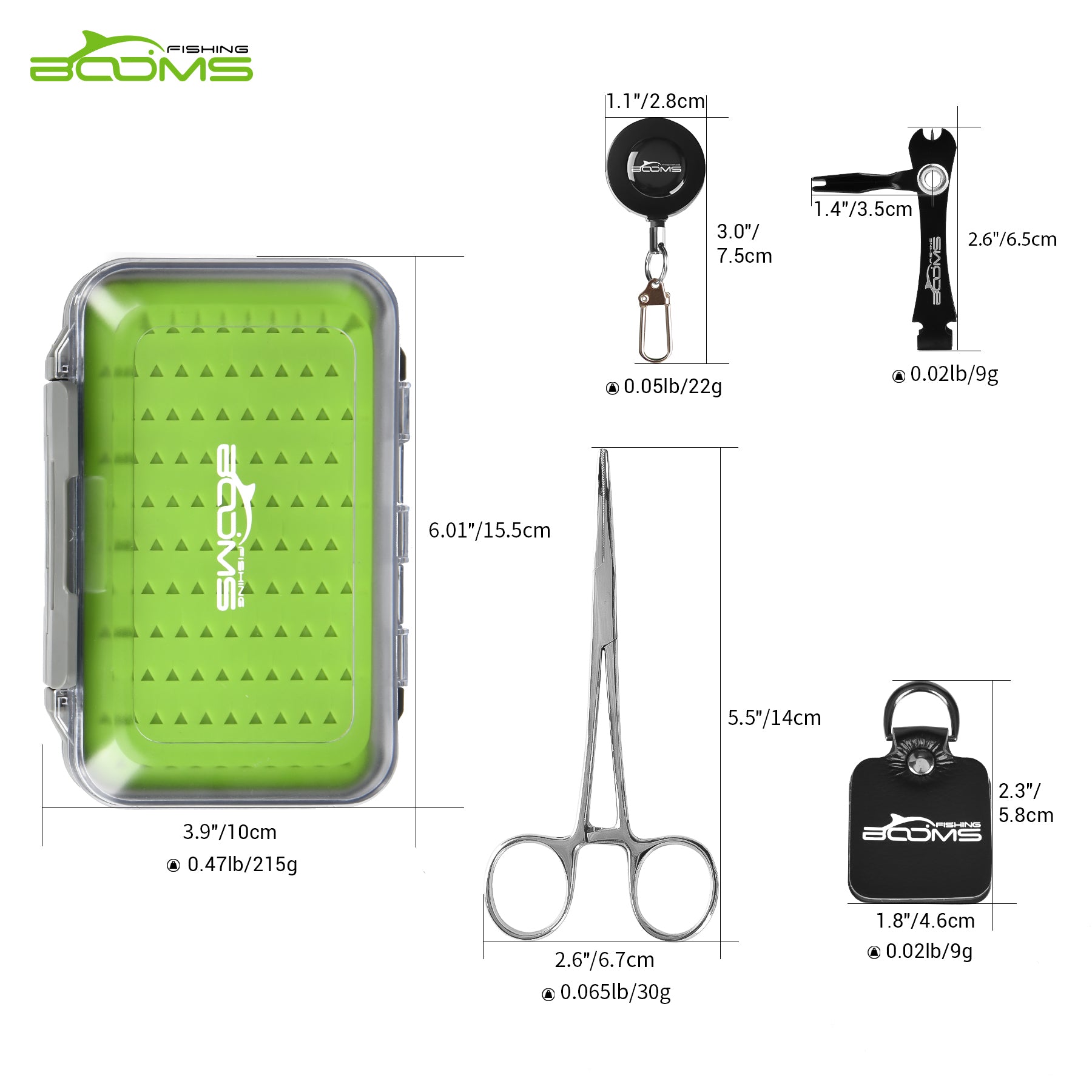 FF2 Fly Fishing Vest Tool Kit 5 Tools Set – Booms Fishing