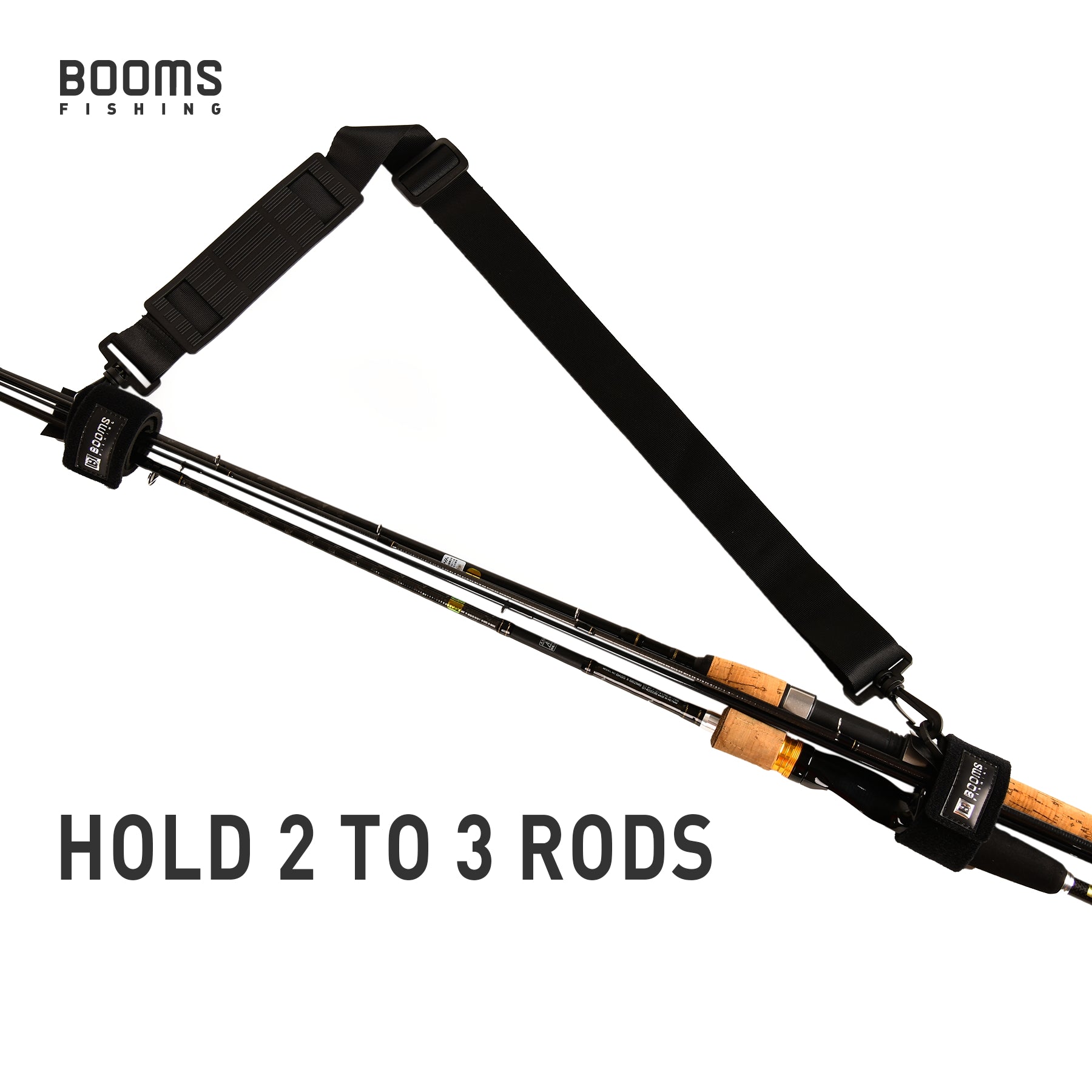 fishing rod hold down straps Booms Fishing RS4 Rod Carry Strap Sling – Booms Fishing Official
