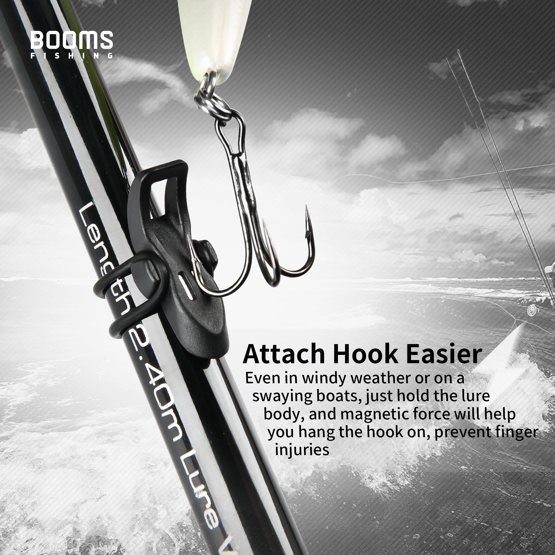 Booms Fishing HK1 Magnetic Hook Keeper – Booms Fishing Official