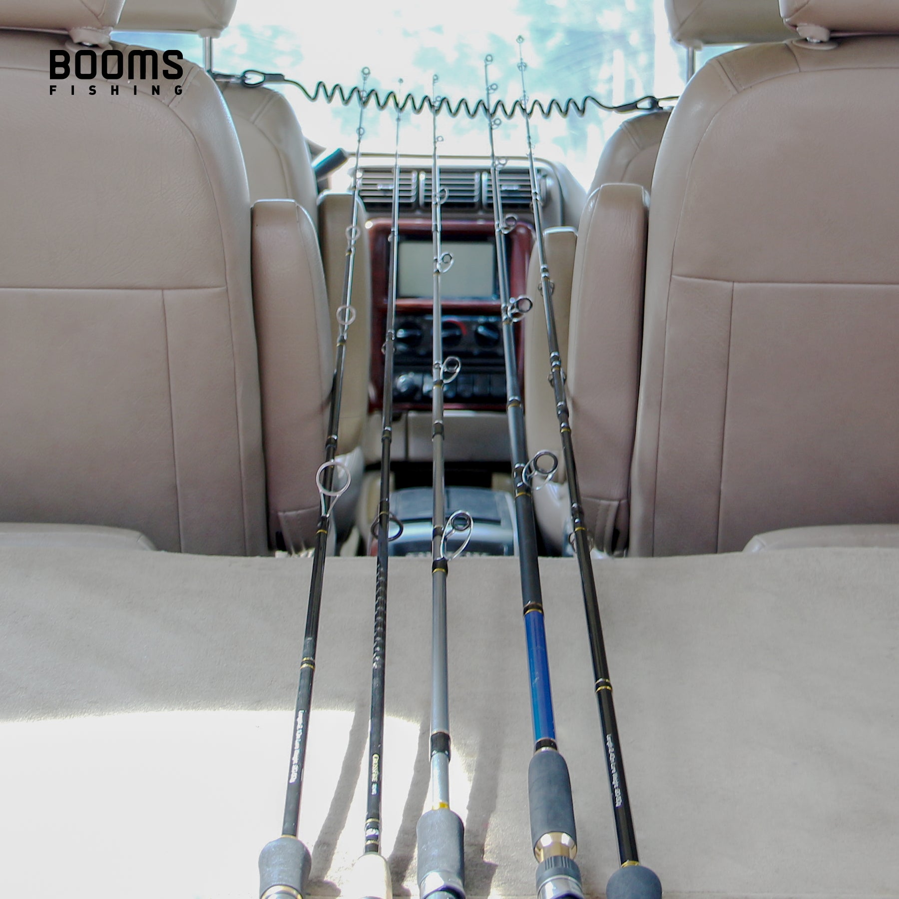 VTC Vehicle Rod Transport Cord, Headrest Mount Coiled Rod Holder – Booms Fishing Official
