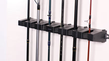 Load image into Gallery viewer, WV2 Vertical Fishing Rod Holders for Garage Wall Mount: Store Up to 6 Rods and Combs

