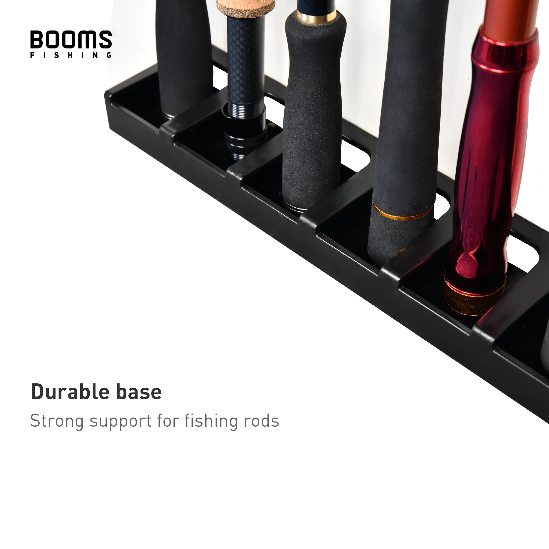 Booms Fishing WV2 Vertical Fishing Rod Rack for Garage Wall Mount